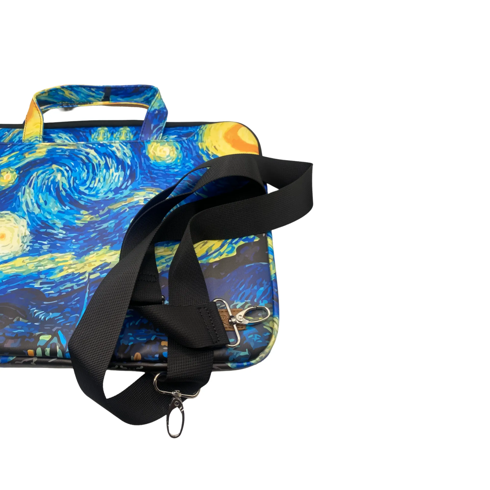 15" Laptop Bag with Oil Painting Night Sky Print – Stylish & Protective G2117-2