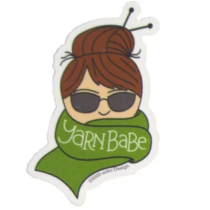 acbc Design Yarn Babe Collection - Green Scarf - Vinyl Sticker