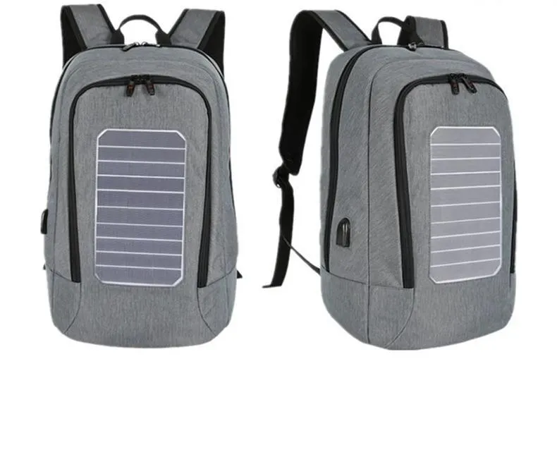 Anti-Theft Solar Powered 15" Laptop Backpack with USB Charging