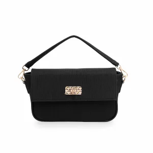 Black Formal Shoulder Bag P55581