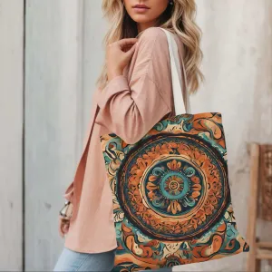 Boho Canvas Tote Bag Large Classic