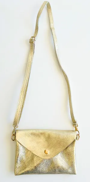 Brilliant Leather Bag - Gold