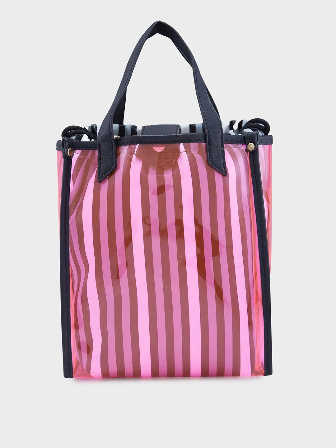 Caprese Josie Tote Small Plastic Pink