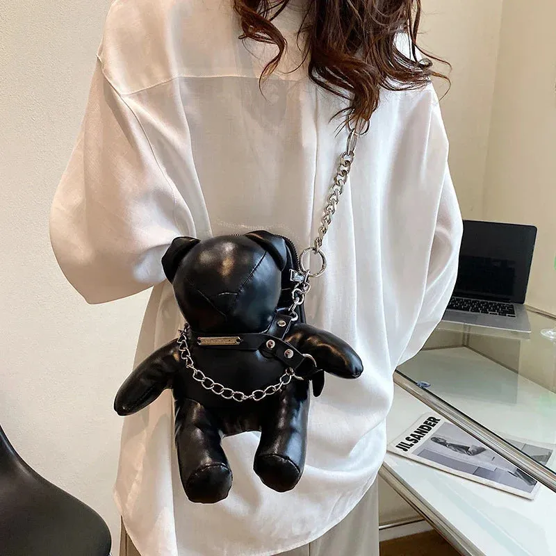 Cartoon Bear Doll Fashion Luxury Chain Phone Designer Cute Bag