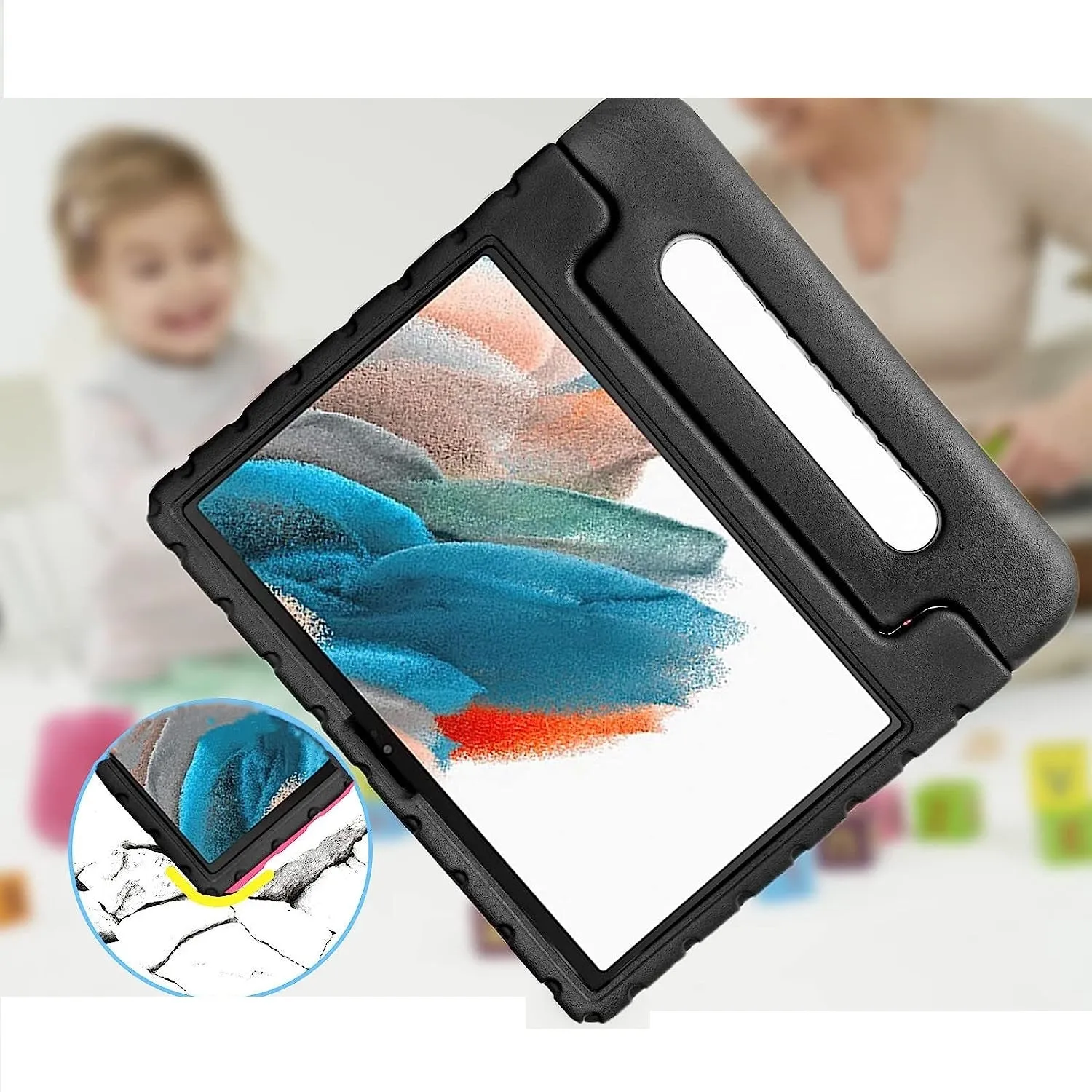 Caseguru Kids Case for 10.5" Samsung Galaxy Tab A8 - Black | 61516