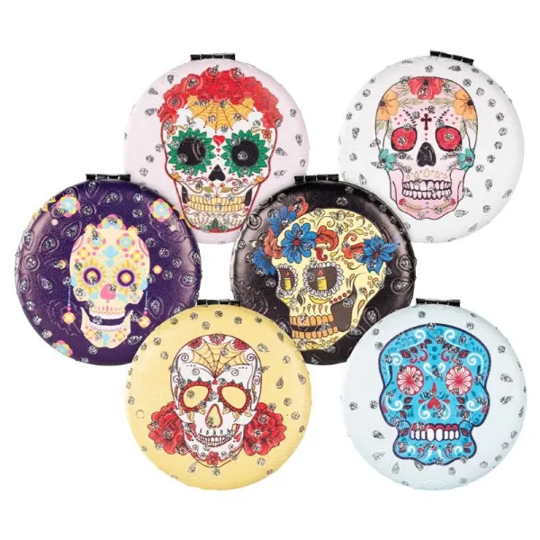 Compact Mirror - Skulls