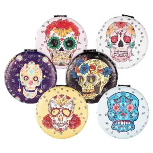 Compact Mirror - Skulls