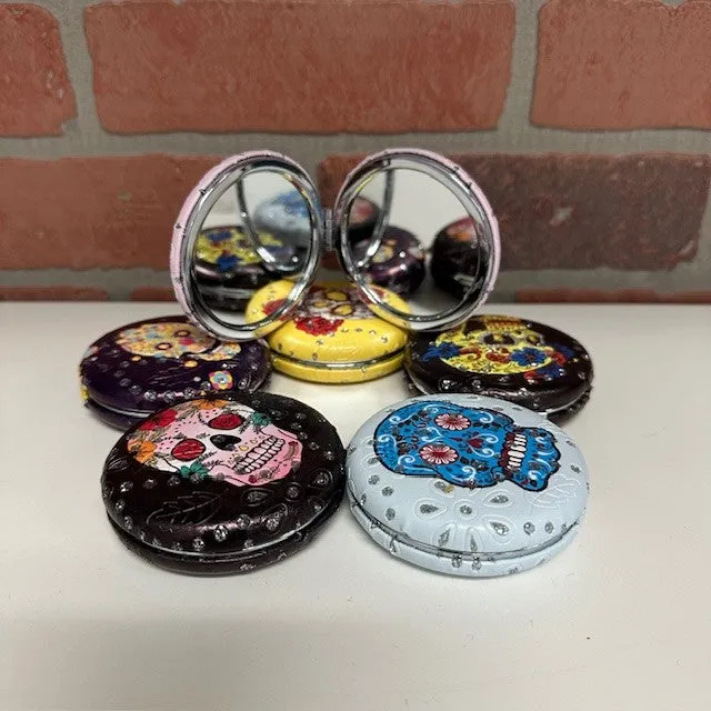 Compact Mirror - Skulls