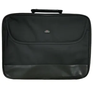 CONQUEROR - Protective Laptop Bag Carrying Case with Shoulder Strap Fits Up to 17.3 Inch Display Black