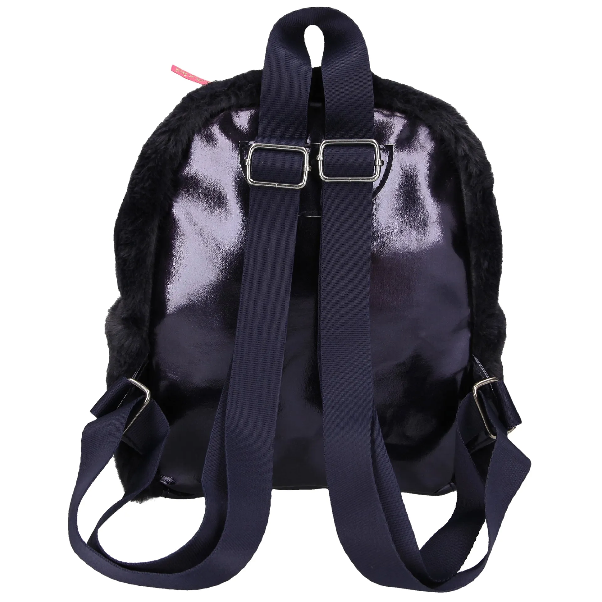 Depesche Topmodel Small Backpack Fake Fur Darkblue