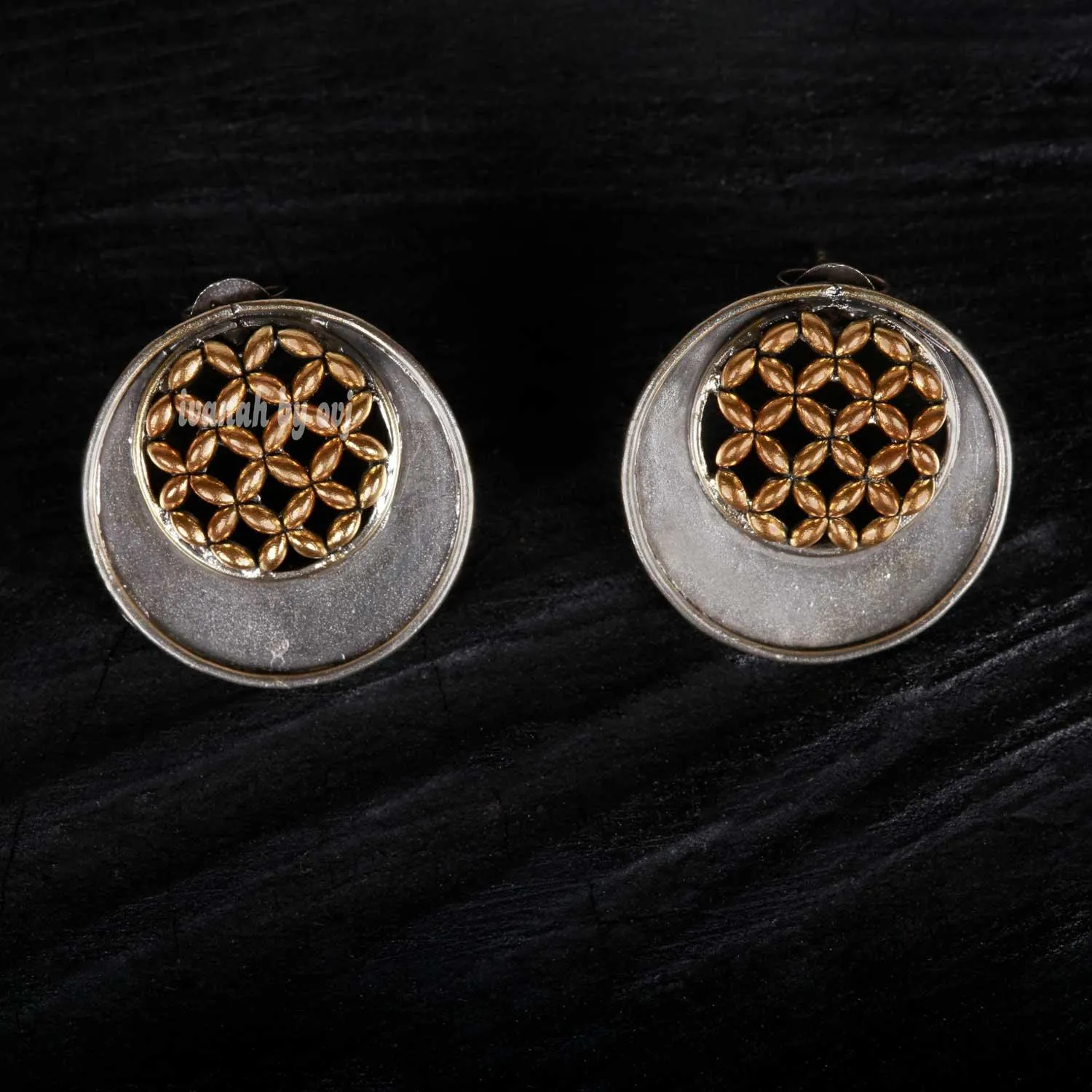 Designer Dual Tone Earrings