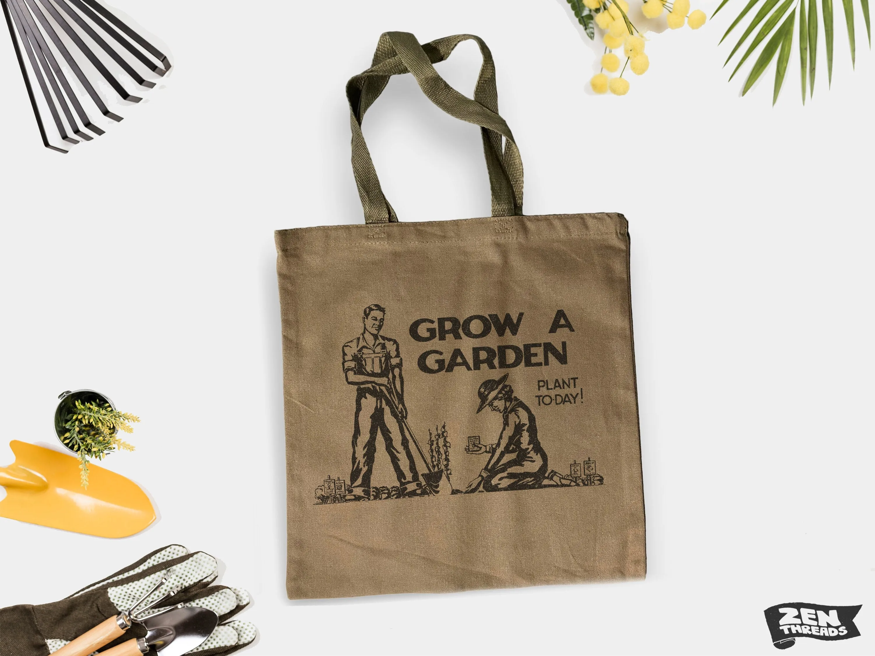 Eco-Friendly Market Tote Bag - Grow Your Garden, Shop in Style