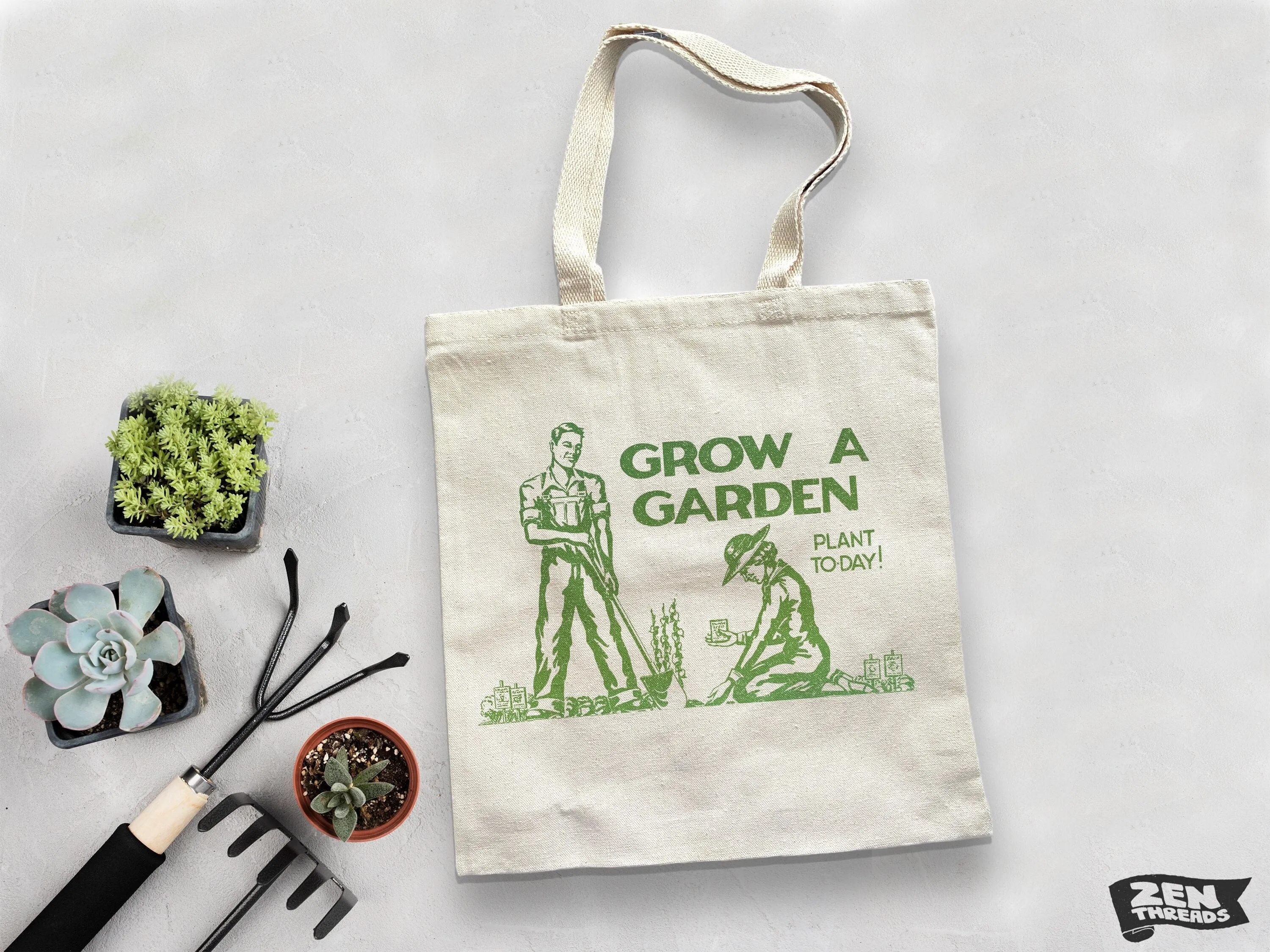 Eco-Friendly Market Tote Bag - Grow Your Garden, Shop in Style