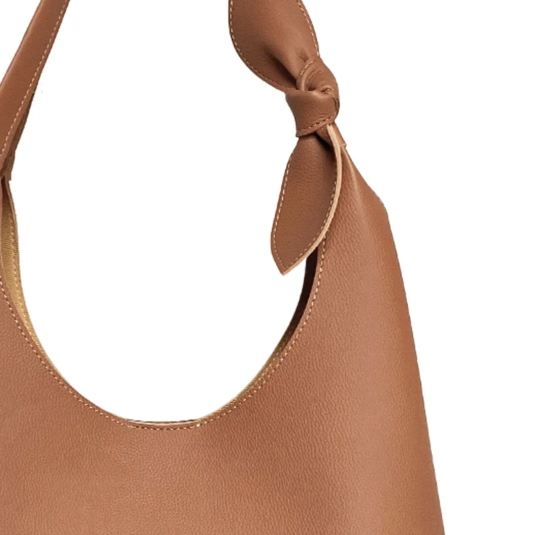 Elegant Shoulder Hobo Tan Bag For Women & Girls