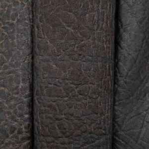 Genuine Elephant Leather Hides, Vintage Nicotine Non-Stock, 4-5 oz, 1-4 Sq Ft