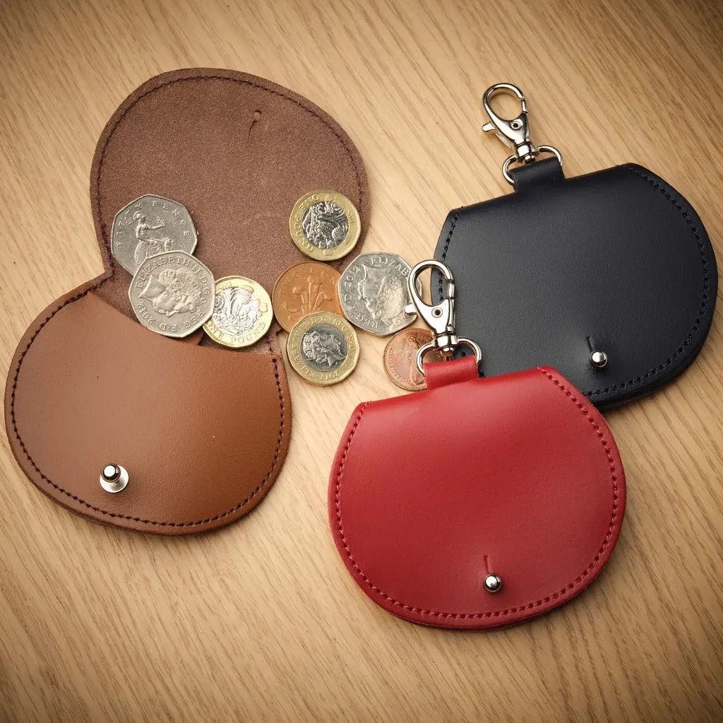 Handbag Charms - Mini Saddle Bag Coin Purse Charm - Red