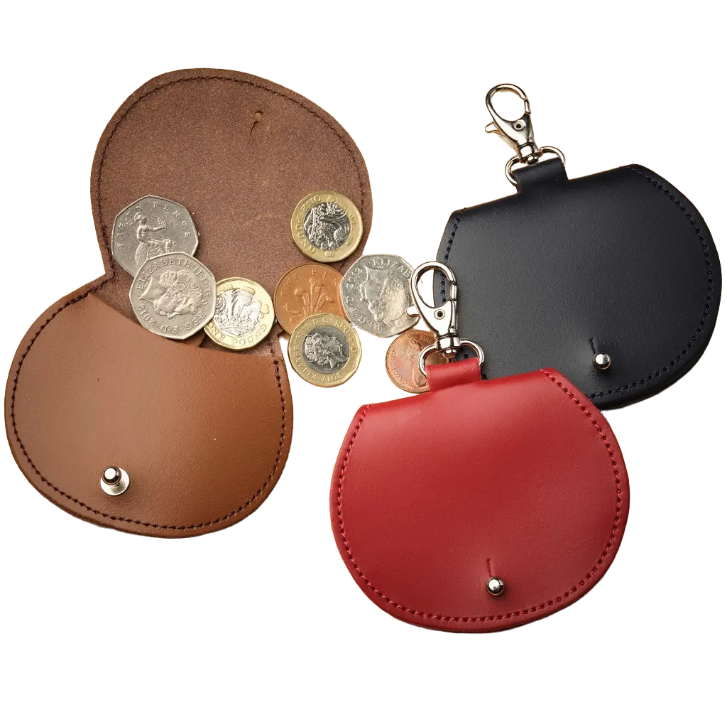 Handbag Charms - Mini Saddle Bag Coin Purse Charm - Red