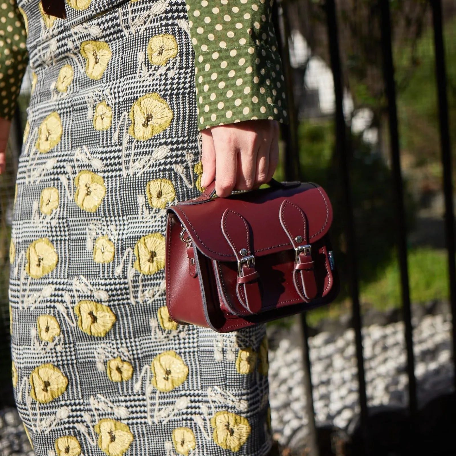 Handmade Leather Micro Satchel - Chestnut