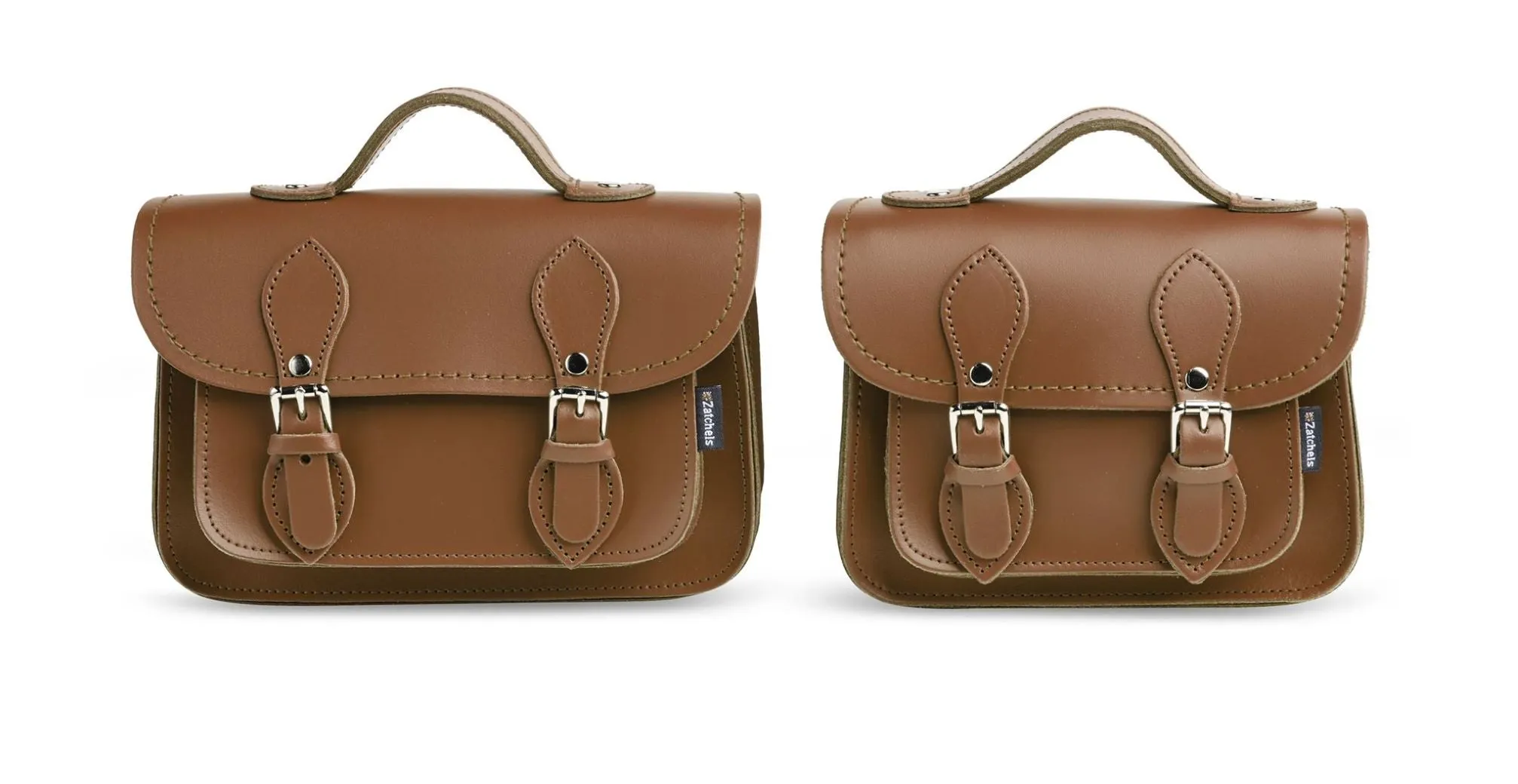 Handmade Leather Micro Satchel - Chestnut