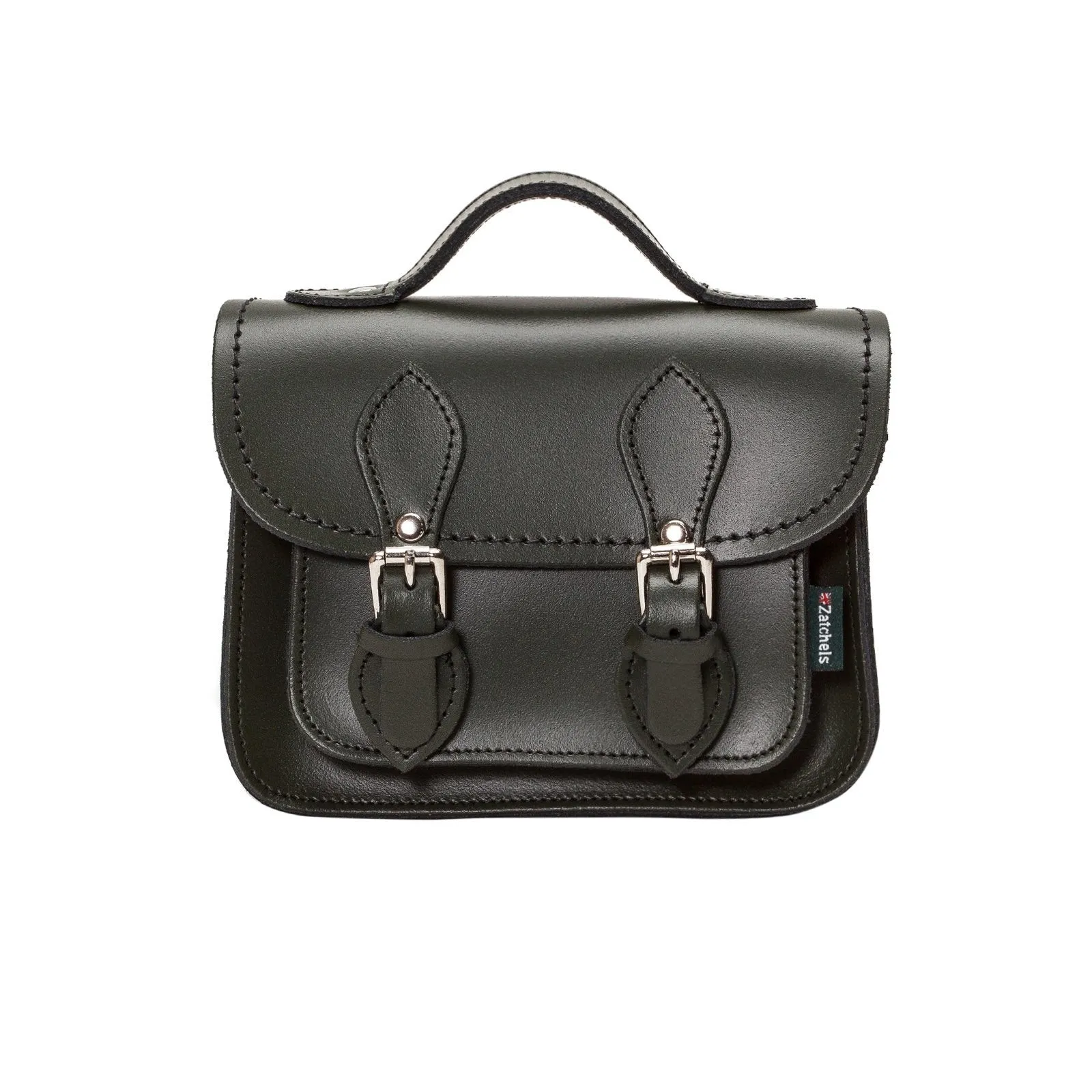 Handmade Leather Micro Satchel - Ivy Green