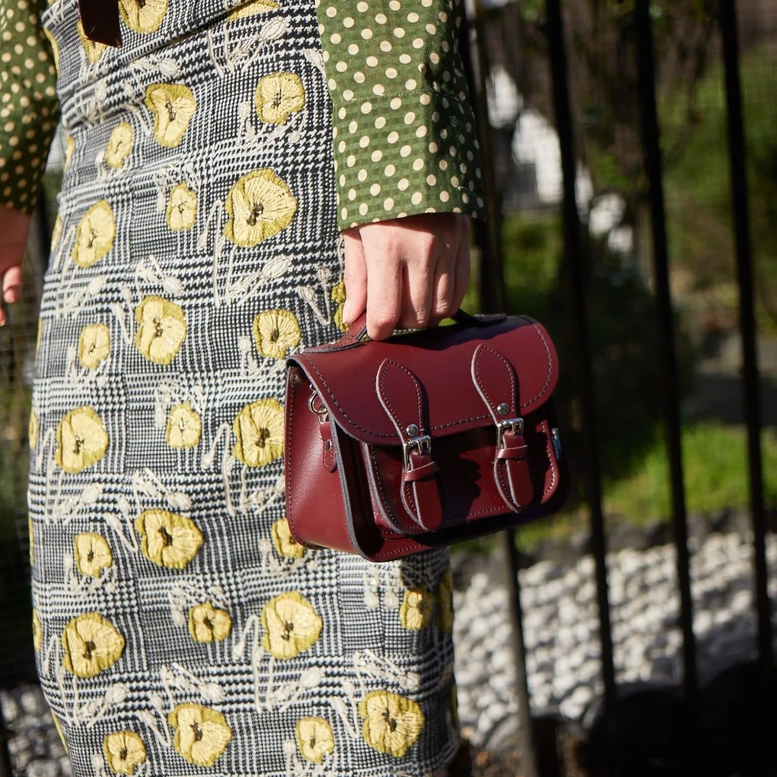 Handmade Leather Micro Satchel - Oxblood