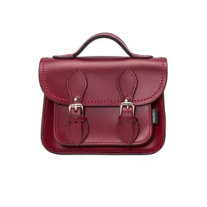 Handmade Leather Micro Satchel - Oxblood