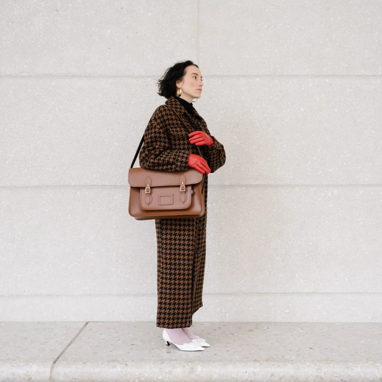 Handmade Leather Satchel - Chestnut