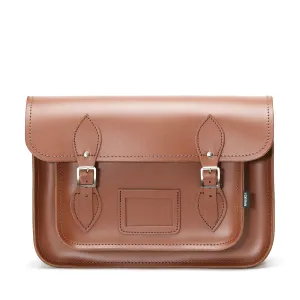 Handmade Leather Satchel - Chestnut