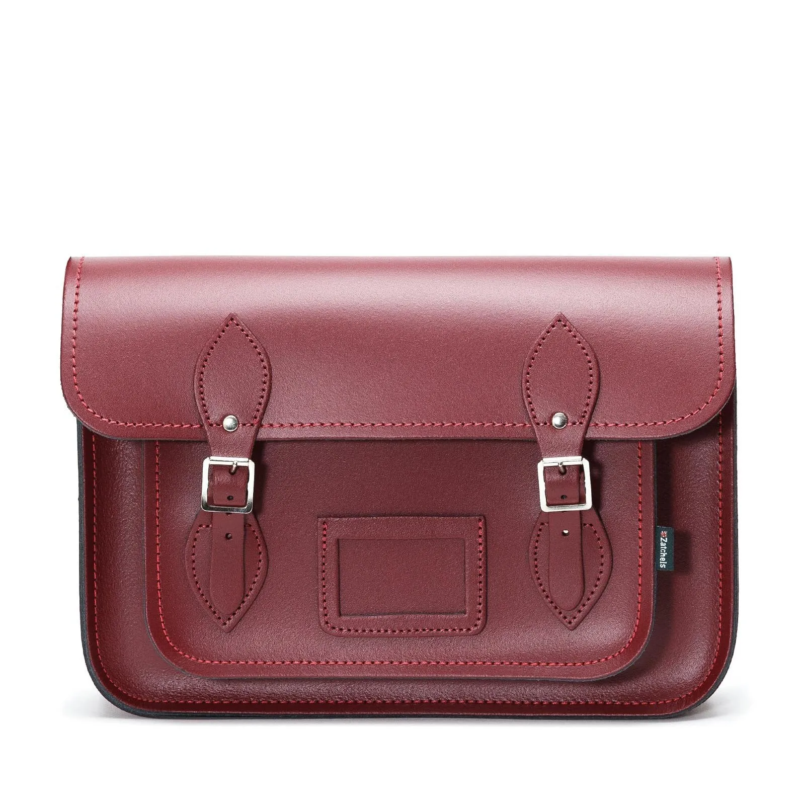 Handmade Leather Satchel - Oxblood Red