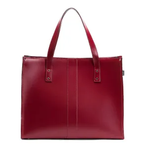 Handmade Leather Shopper - Oxblood