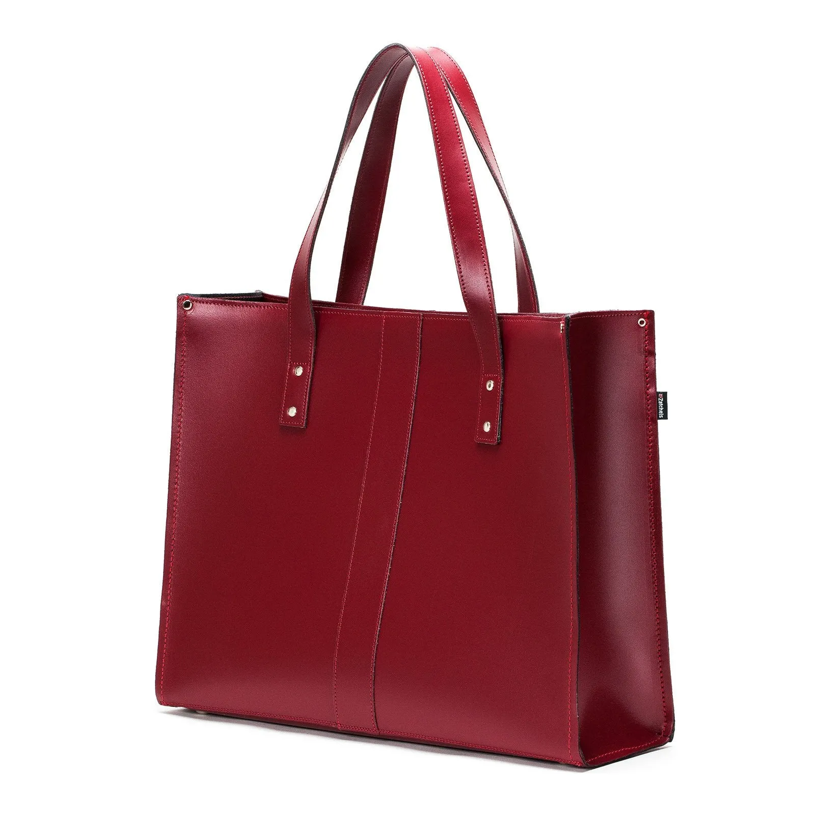 Handmade Leather Shopper - Oxblood