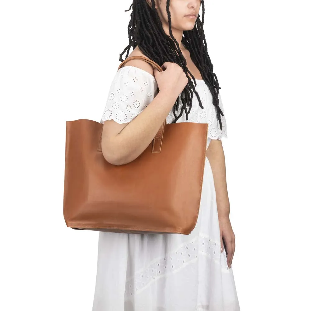 Handmade Leather Tote Bag | Honey