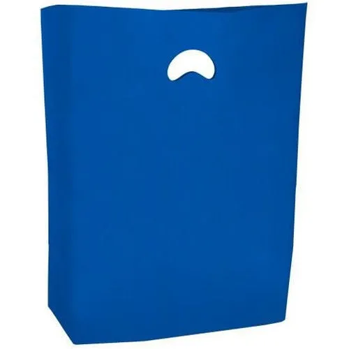 HDPE Blend Colored Merchandise Shopping Bags - 16" x 4" x 24" - (Dark Blue)