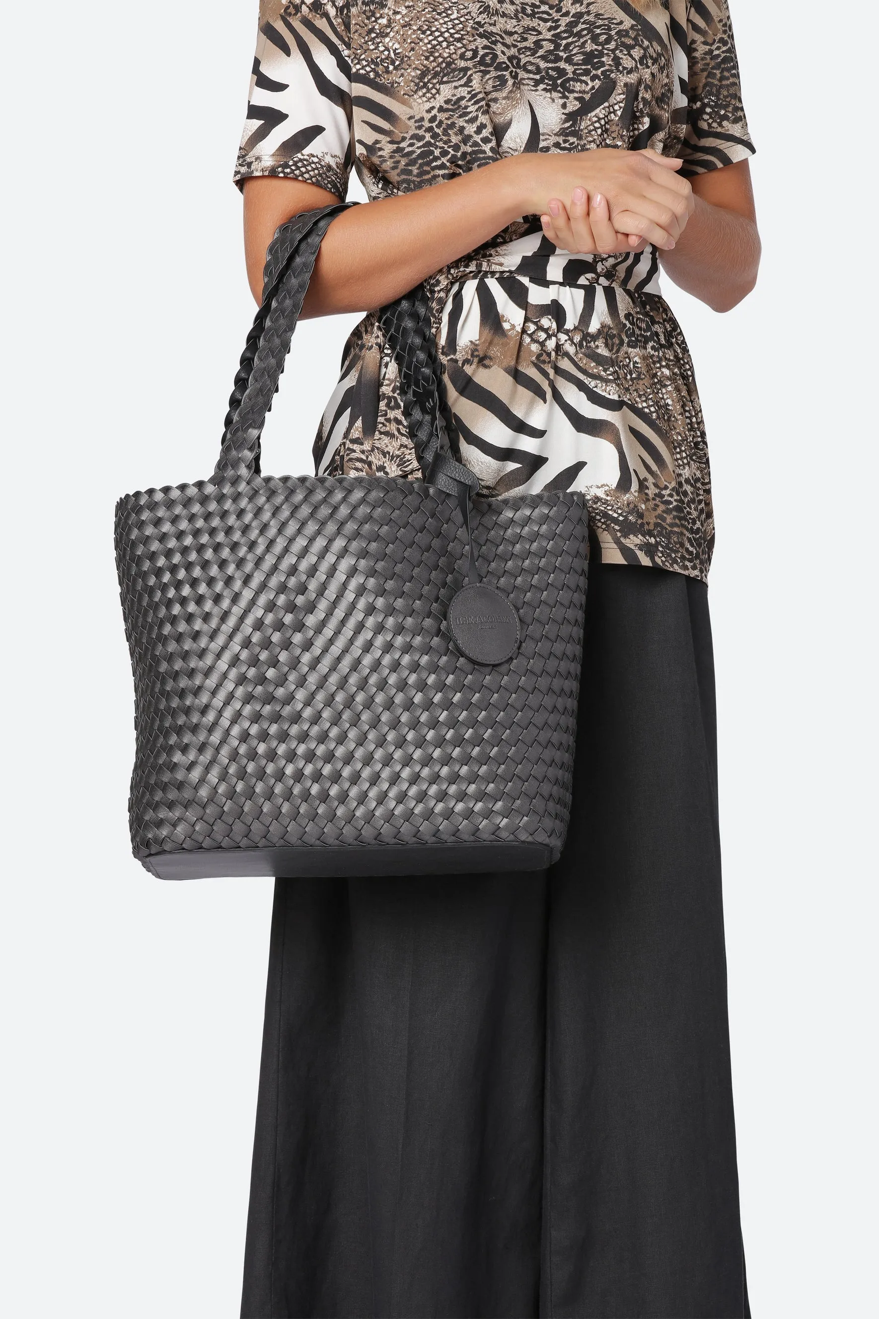 Ilse Jacobsen Reversible Woven Tote Bag 08