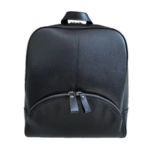 KINGSCLIFF - Black Premium Genuine Leather Backpack