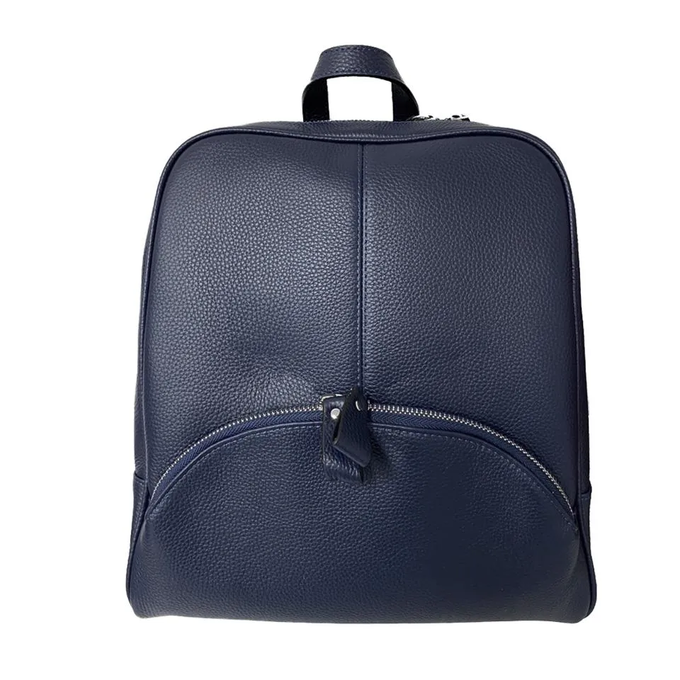 KINGSCLIFF - Black Premium Genuine Leather Backpack