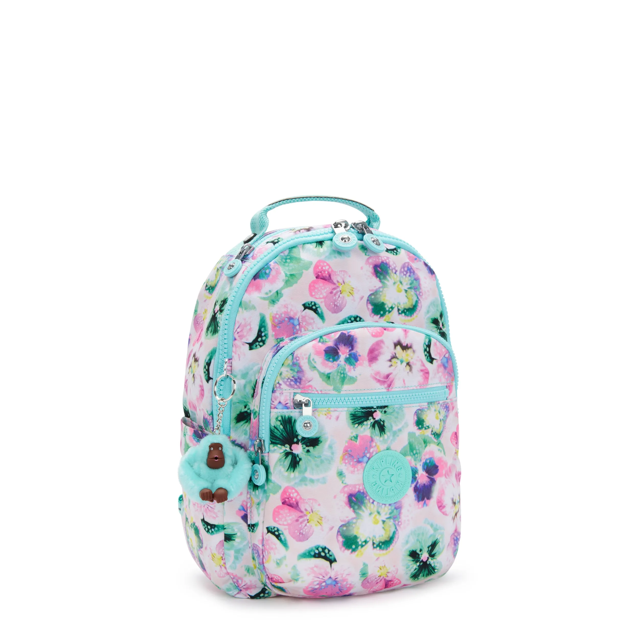 Kipling Seoul S Aqua Blossom Small Backpack C2I5357-7EC