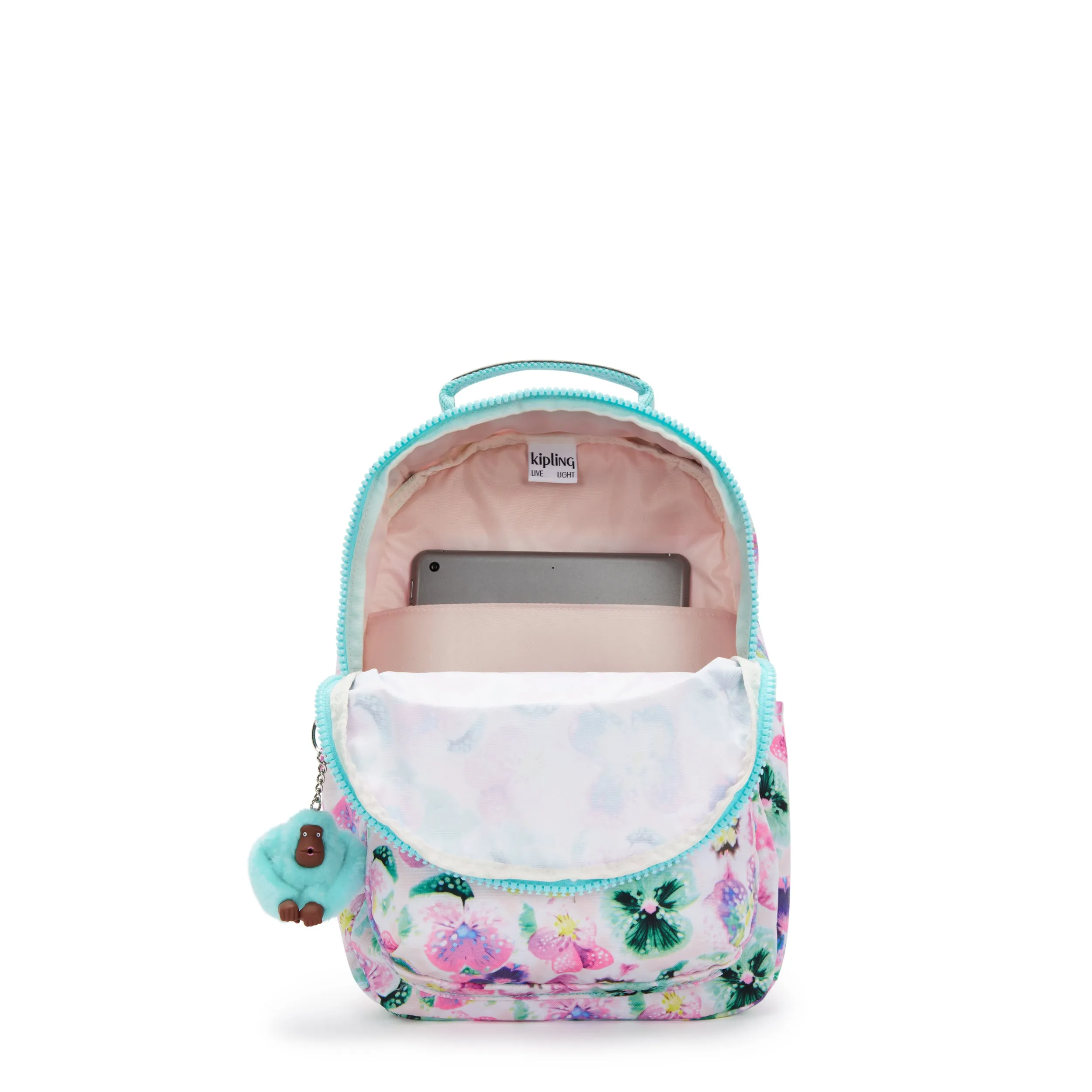 Kipling Seoul S Aqua Blossom Small Backpack C2I5357-7EC