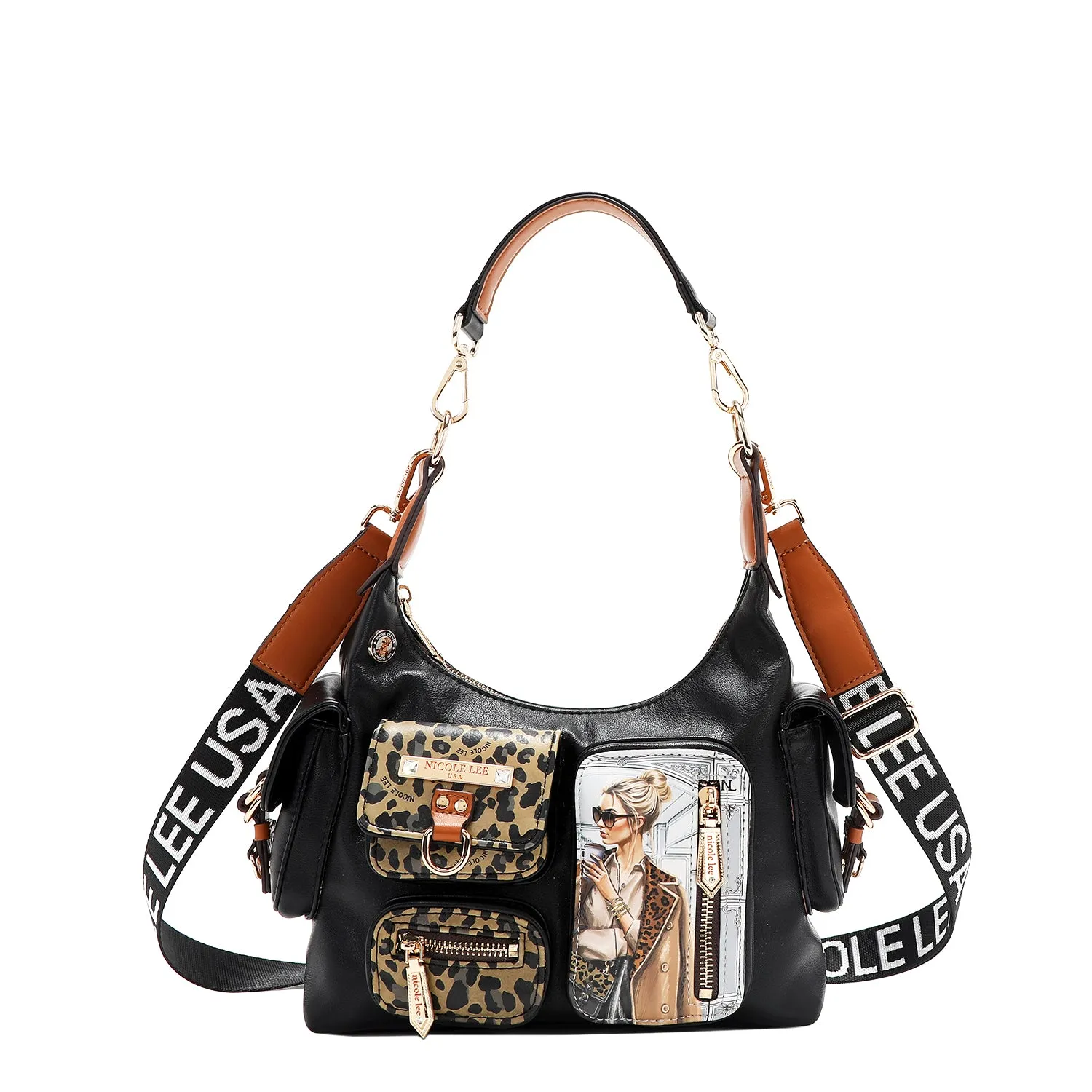 LADIES NIGHT OUT MULTI POCKET SHOULDER BAG