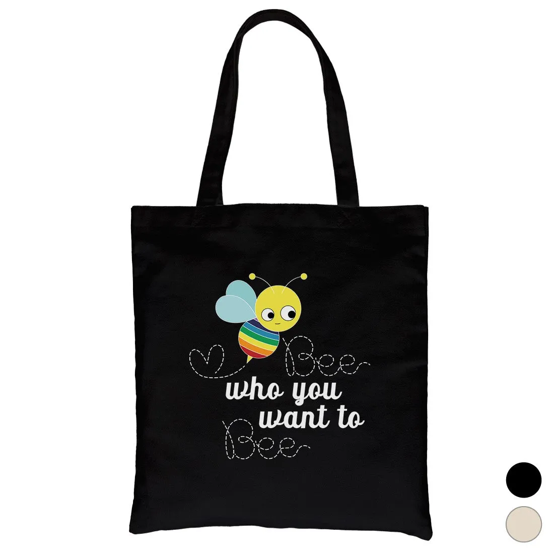 LGBT Bee Who Rainbow Canvas Bag