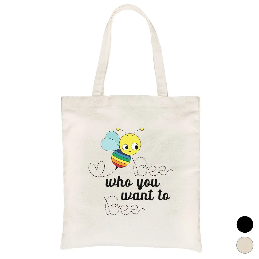 LGBT Bee Who Rainbow Canvas Bag