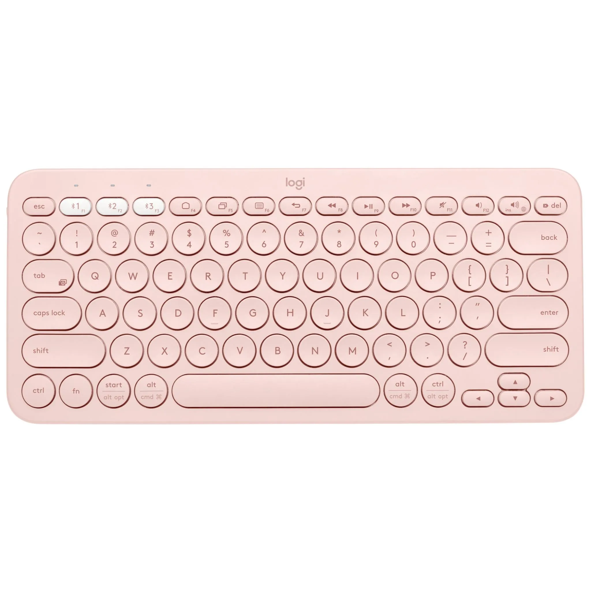 Logitech K380 Multi-Device Bluetooth Keyboard (Rose)