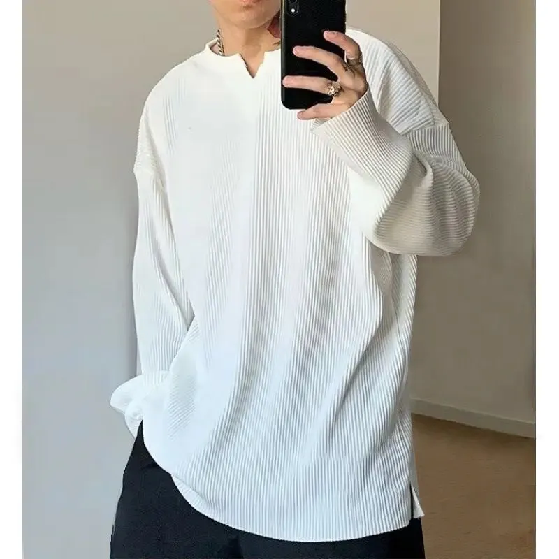 Men's V-neck Pullover Trendy Summer Sweatshirt