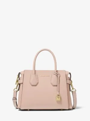 Mercer Small Pebbled Leather Belted Satchel