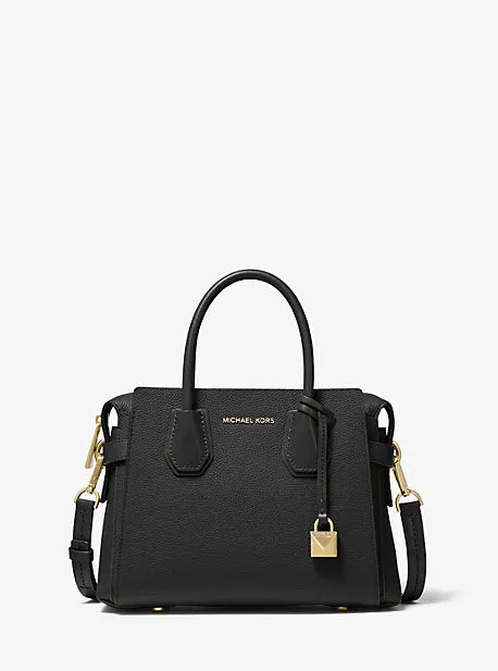 Mercer Small Pebbled Leather Belted Satchel