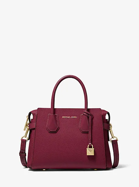 Mercer Small Pebbled Leather Belted Satchel