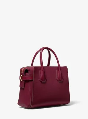 Mercer Small Pebbled Leather Belted Satchel