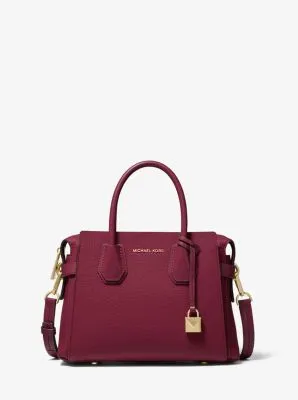 Mercer Small Pebbled Leather Belted Satchel