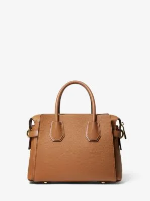 Mercer Small Pebbled Leather Belted Satchel