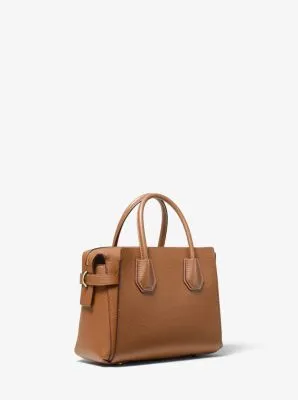 Mercer Small Pebbled Leather Belted Satchel